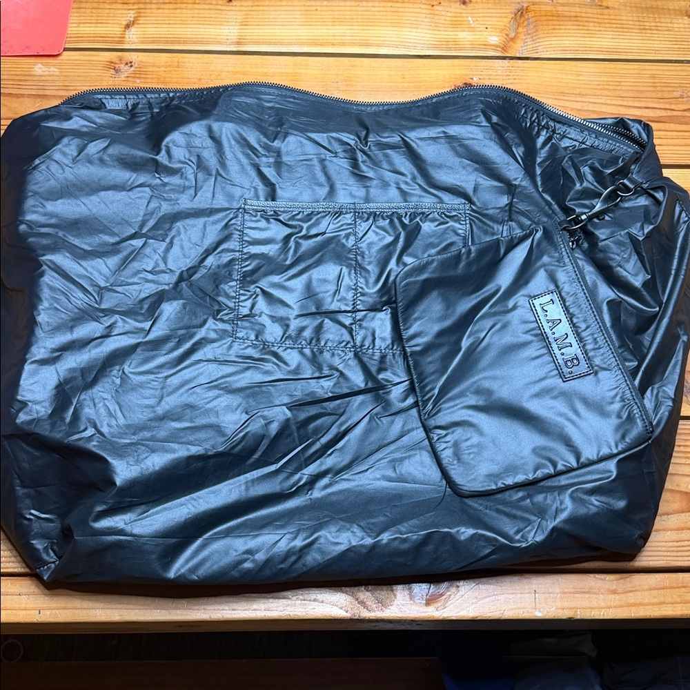 L.A.M.B. Black and White Duffel Bag - Picture 9 of 10